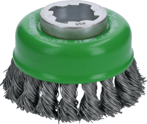 New Genuine Bosch 2608620729 X-LOCK Heavy for Inox Cup Brush, Knotted Wire For