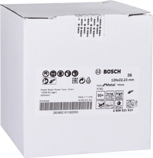 New Genuine Bosch 2608621610 R780 Best for Metal and Inox Fibre Sanding Disc