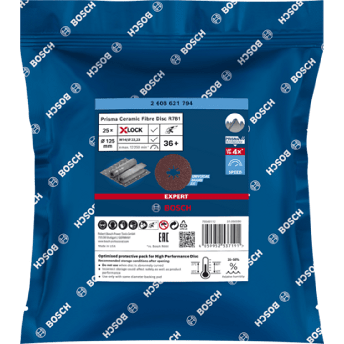 New Genuine Bosch 2608621794 EXPERT R781 Prisma Discs X-LOCK For small angle