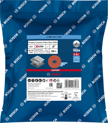 New Genuine Bosch 2608621820 EXPERT R782 Prisma Discs X-LOCK For small angle