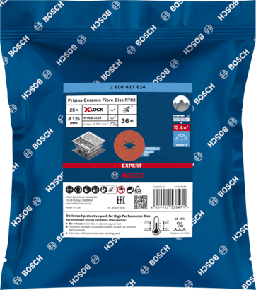 New Genuine Bosch 2608621824 EXPERT R782 Prisma Discs X-LOCK For small angle