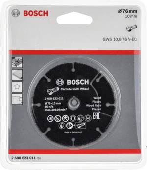 New Genuine Bosch 2608623011 Carbide Multi Wheel cutting disc for mini angle