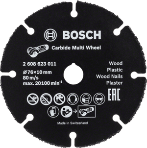 New Genuine Bosch 2608623011 Carbide Multi Wheel cutting disc for mini angle