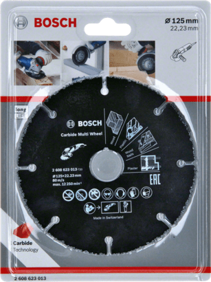 New Genuine Bosch 2608623013 Carbide Multi Wheel cutting disc For small angle