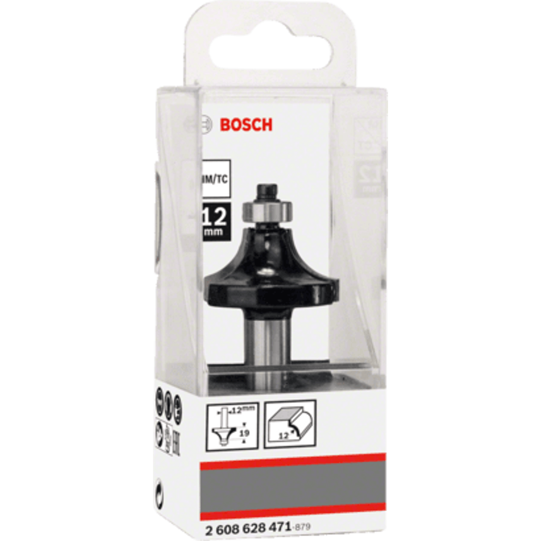 New Genuine Bosch 2608628471 Standard for Wood Rounded Over Bit For hand-held
