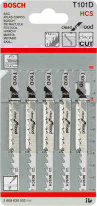 New Genuine Bosch 2608630032 T 101 D Clean for Wood Jigsaw Blade For jigsaws