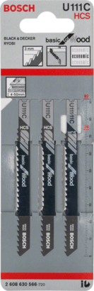 New Genuine Bosch 2608630566 U 111 C Basic for Wood Jigsaw Blade For jigsaws
