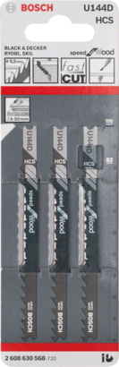 New Genuine Bosch 2608630568 U 144 D Speed for Wood Jigsaw Blade For jigsaws