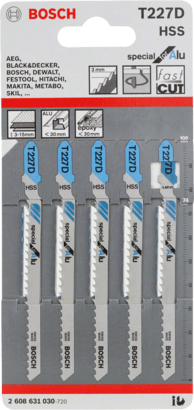 New Genuine Bosch 2608631030 T 227 D Special for Alu Jigsaw Blade For jigsaws