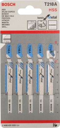 New Genuine Bosch 2608631032 T 218 A Basic for Metal Jigsaw Blade For jigsaws