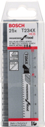 New Genuine Bosch 2608633524 T 234 X Progressor for Wood Jigsaw Blade For