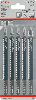 New Genuine Bosch 2608633A34 T 344 D Speed for Wood Jigsaw Blade For jigsaws