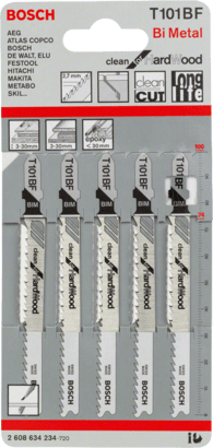 New Genuine Bosch 2608634234 T 101 BF Clean for Hard Wood Jigsaw Blade For