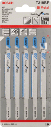 New Genuine Bosch 2608634242 T 318 BF Flexible for Metal Jigsaw Blade For