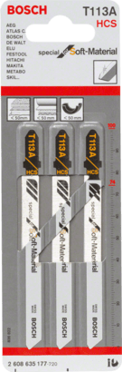 New Genuine Bosch 2608635177 T 113 A Special for Soft Material Jigsaw Blade For