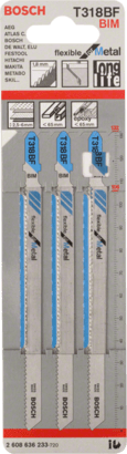 New Genuine Bosch 2608636233 T 318 BF Flexible for Metal Jigsaw Blade For