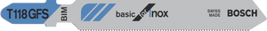 New Genuine Bosch 2608636498 T 118 GFS Basic for Stainless Steel Jigsaw Blade