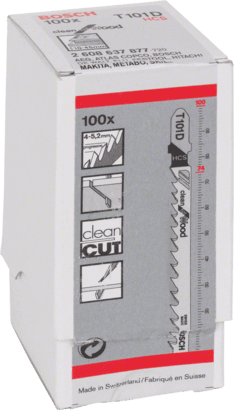 New Genuine Bosch 2608637877 T 101 D Clean for Wood Jigsaw Blade For jigsaws