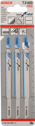 New Genuine Bosch 2608638699 T 318 B Basic for Metal Jigsaw Blade For jigsaws