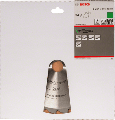 New Genuine Bosch 2608640434 Optiline Wood Circular Saw Blade