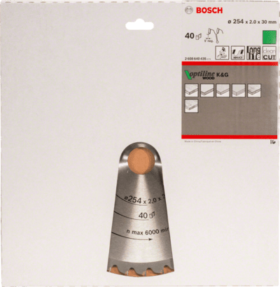 New Genuine Bosch 2608640435 Optiline Wood Circular Saw Blade