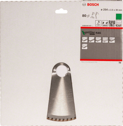 New Genuine Bosch 2608640437 Optiline Wood Circular Saw Blade