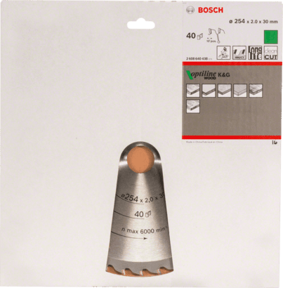 New Genuine Bosch 2608640438 Optiline Wood Circular Saw Blade For mitre saws