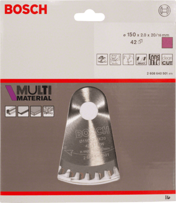 New Genuine Bosch 2608640501 Multi Material Circular Saw Blade For hand-held