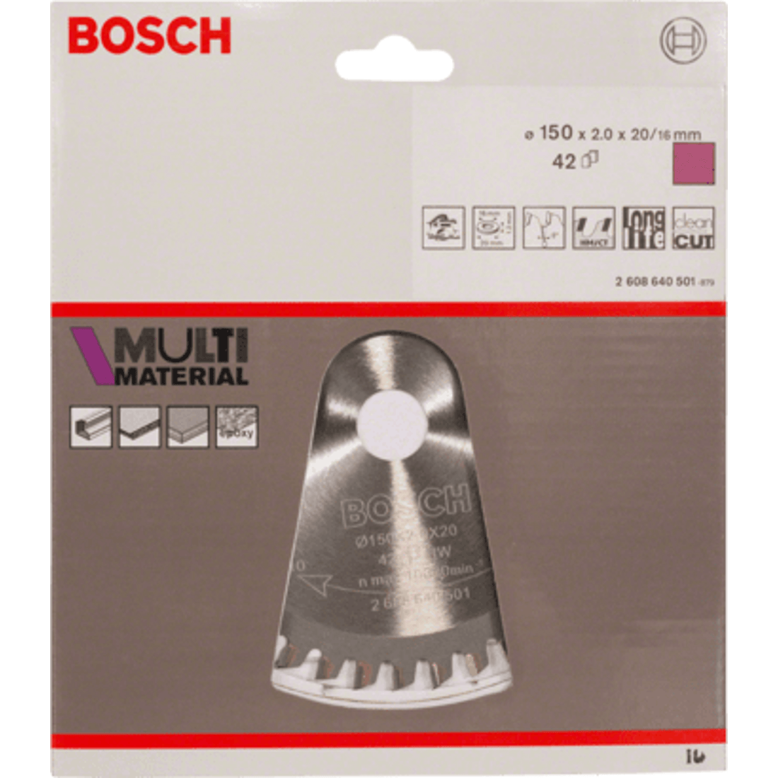 New Genuine Bosch 2608640501 Multi Material Circular Saw Blade For hand-held