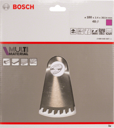New Genuine Bosch 2608640507 Multi Material Circular Saw Blade