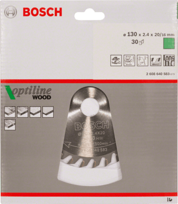 New Genuine Bosch 2608640583 Optiline Wood Circular Saw Blade