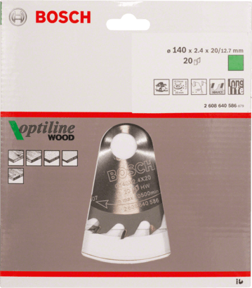New Genuine Bosch 2608640586 Optiline Wood Circular Saw Blade For hand-held