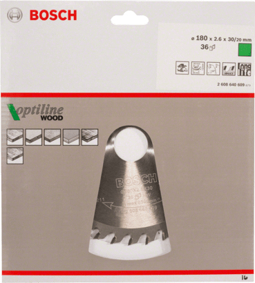New Genuine Bosch 2608640609 Optiline Wood Circular Saw Blade For hand-held
