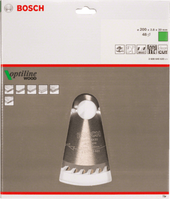 New Genuine Bosch 2608640620 Optiline Wood Circular Saw Blade For hand-held