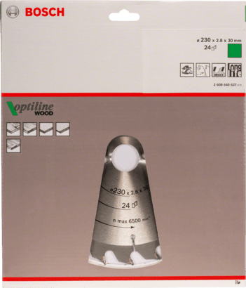 New Genuine Bosch 2608640627 Optiline Wood Circular Saw Blade For hand-held