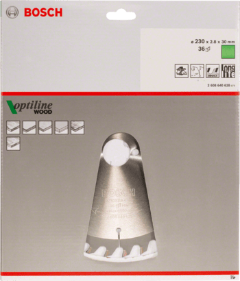 New Genuine Bosch 2608640628 Optiline Wood Circular Saw Blade