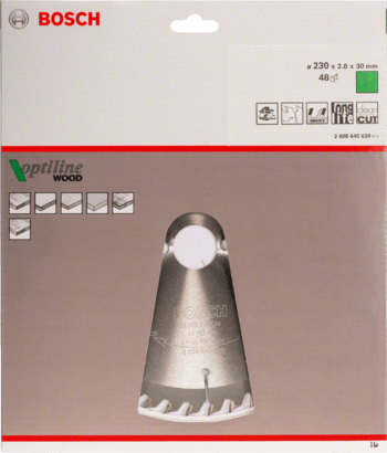 New Genuine Bosch 2608640629 Optiline Wood Circular Saw Blade For hand-held