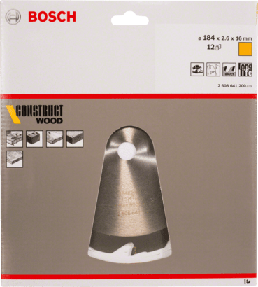 New Genuine Bosch 2608640633 Construct Wood Circular Saw Blade