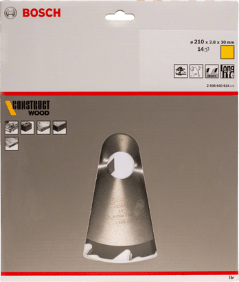 New Genuine Bosch 2608640634 Construct Wood Circular Saw Blade For hand-held