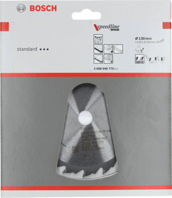 New Genuine Bosch 2608640775 Speedline Wood Circular Saw Blade For hand-held