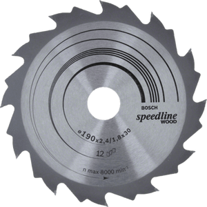 New Genuine Bosch 2608640800 Speedline Wood Circular Saw Blade