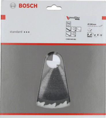New Genuine Bosch 2608640801 Speedline Wood Circular Saw Blade