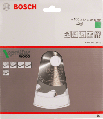 New Genuine Bosch 2608641167 Optiline Wood Circular Saw Blade