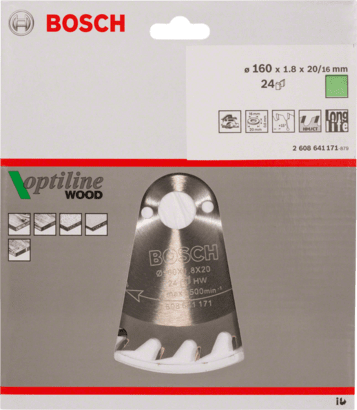 New Genuine Bosch 2608641171 Optiline Wood Circular Saw Blade For hand-held