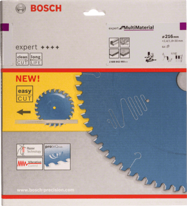 New Genuine Bosch 2608642493 Expert for Multi Material Circular Saw Blade For