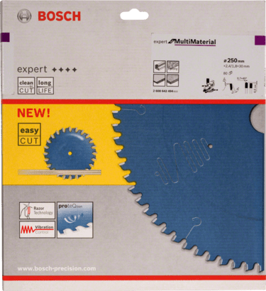 New Genuine Bosch 2608642494 Expert for Multi Material Circular Saw Blade For