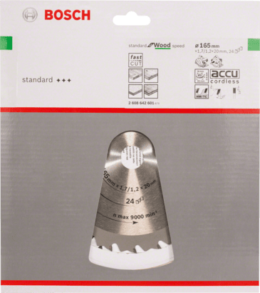 New Genuine Bosch 2608642601 Speedline Wood Circular Saw Blade