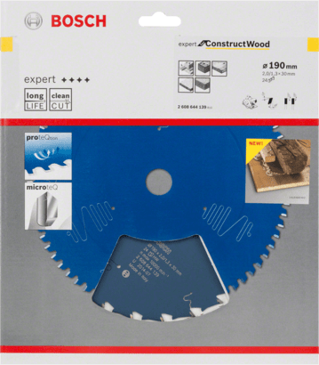 New Genuine Bosch 2608644139 Expert for Construct Wood Circular Saw Blade