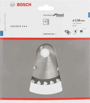 New Genuine Bosch 2608644225 Standard for Steel Circular Saw Blade For Cordless