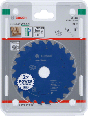 New Genuine Bosch 2608644497 Expert for Wood Circular Saw Blade For Cordless